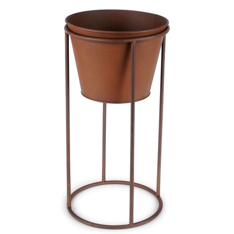Vilde, osłonka na doniczkę, na stojaku metalowa, 41 cm