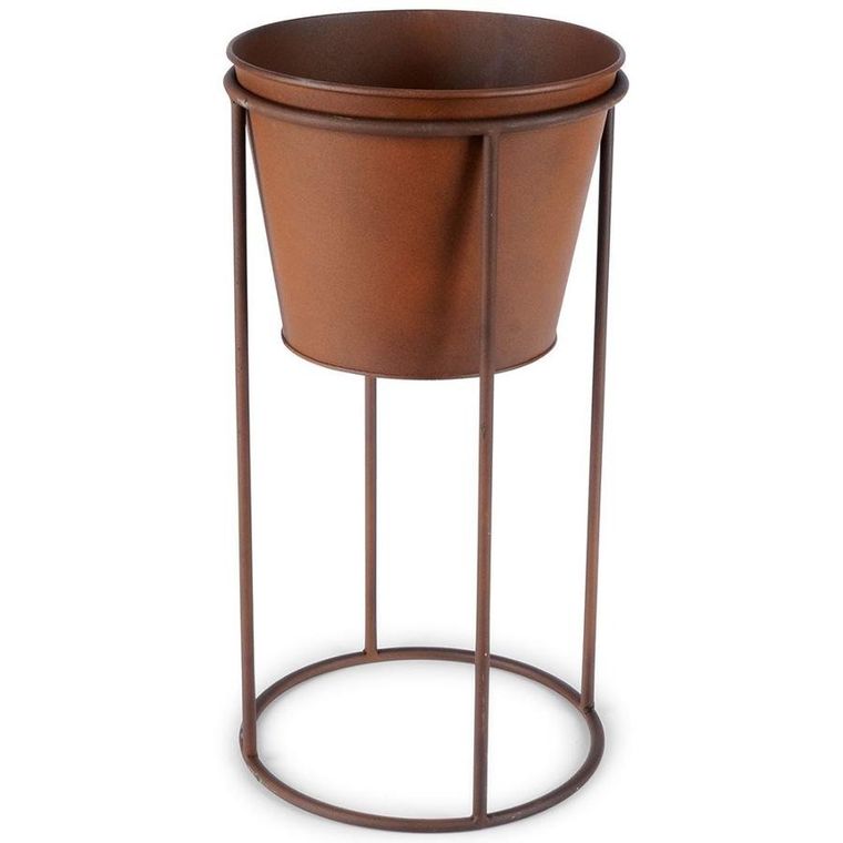 Vilde, osłonka na doniczkę, na stojaku metalowa, 44 cm