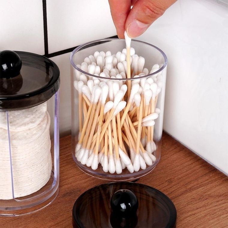 Vilde, pojemnik na patyczki i płatki kosmetyczne, 2 szt.