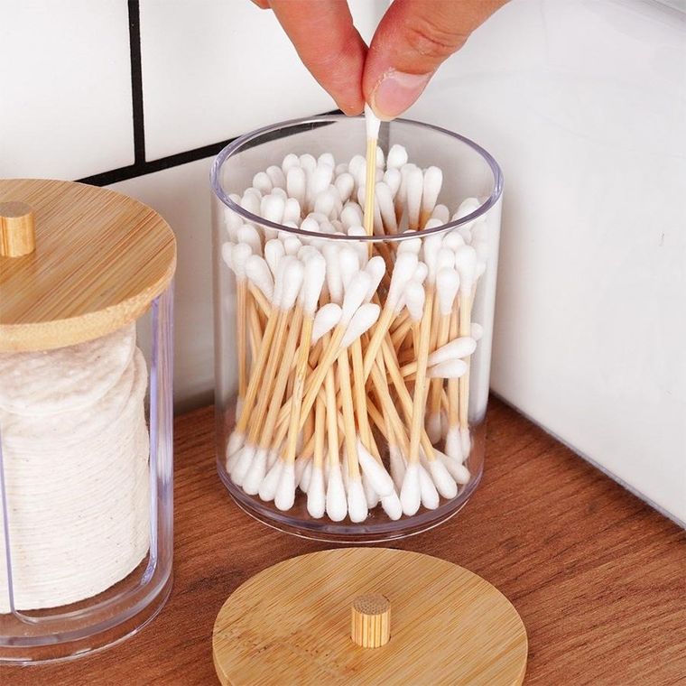 Vilde, pojemnik na patyczki i płatki kosmetyczne