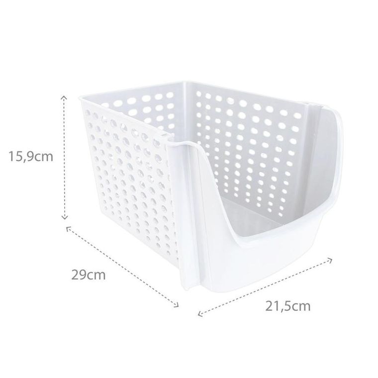 Vilde, pojemnik na warzywa i owoce, biały, 29-21-16 cm