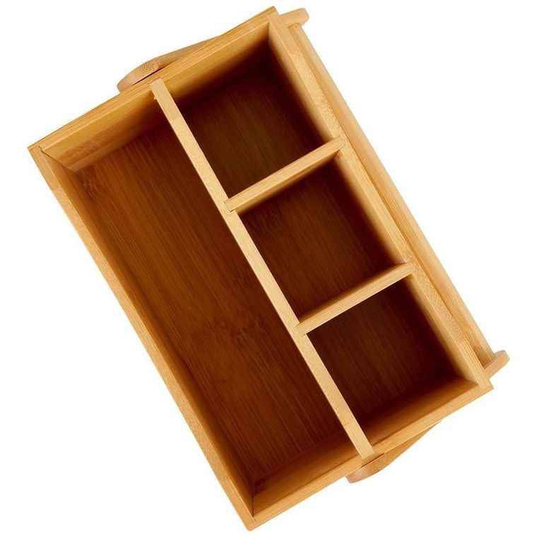 Vilde, pojemnik z 4 przegródkami, drewniany