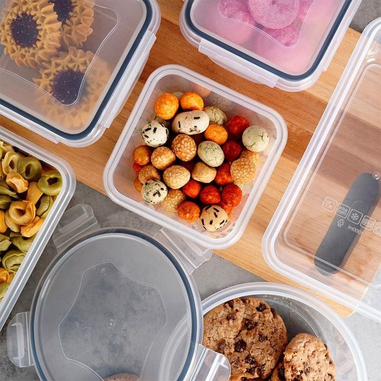 Vilde, pojemniki na żywność z pokrywką i uszczelką, 12 szt.