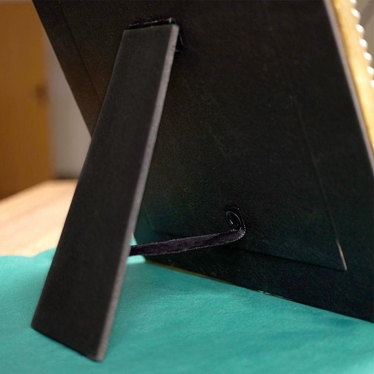 Vilde, ramka na zdjęcia do postawienia, złota, 10-10 cm