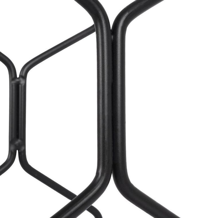 Vilde, stojak metalowy na wino, czarny, 8 butelek, 23-11-48 cm