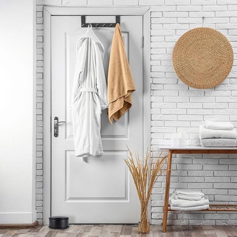 Vilde, stoper do drzwi metalowy, czarny, 11,5 cm