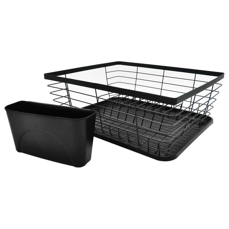 Vilde, suszarka na naczynia, czarna, 36-30-14,5 cm