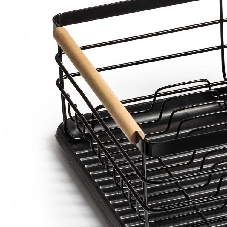 Vilde, suszarka na naczynia, czarna, 43-32-14,5 cm