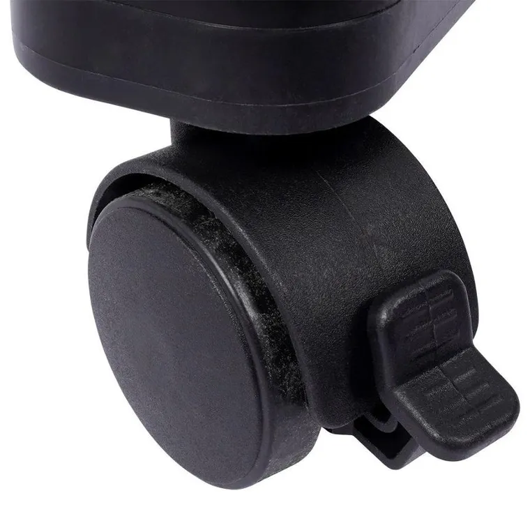 Vilde, suszarka na pranie metalowa, czarna, pionowa na kółkach, 125-170 cm