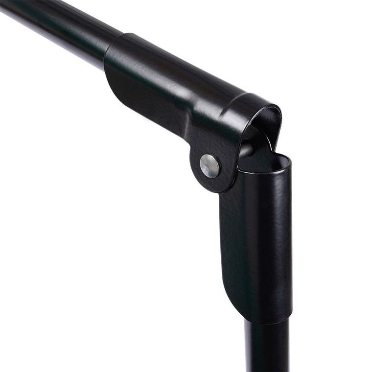 Vilde, suszarka na pranie metalowa, czarna rozsuwana XXL, 110-189 cm