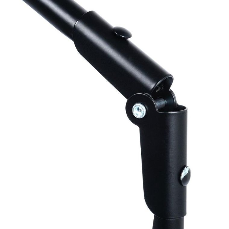 Vilde, suszarka na pranie, metalowa i rozsuwana, czarna, rozmiar XXL, 108-182 cm