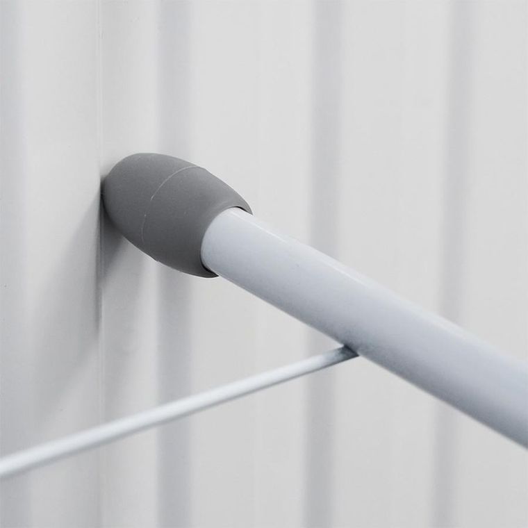 Vilde, suszarka na pranie na kaloryfer metalowa, biała rozkładana, 55-50.5 cm