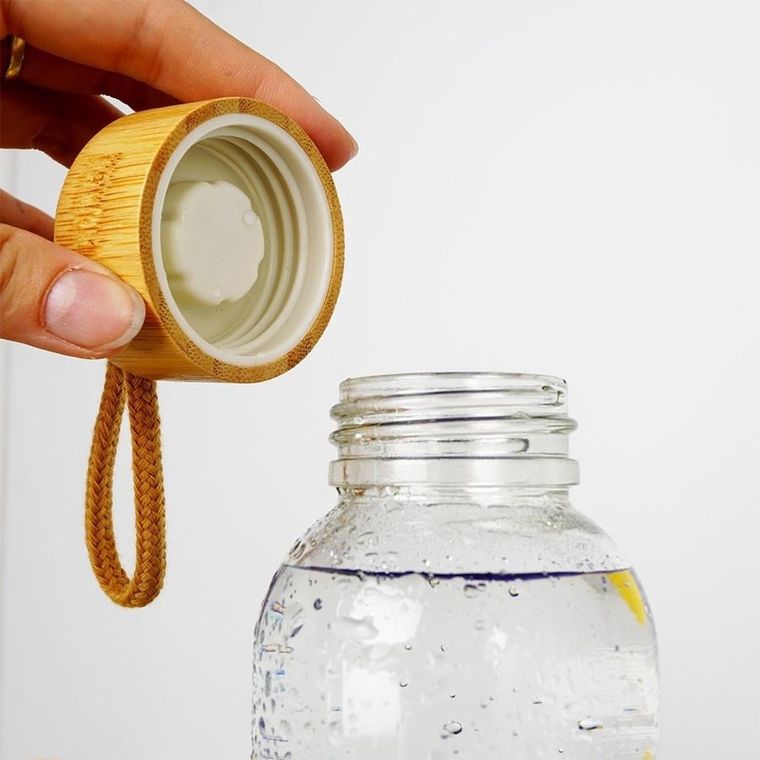 Vilde, szklana butelka na wodę z silikonowym pokrowcem, 600 ml