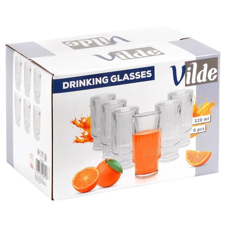 Vilde, szklanki, 320 ml, 6 szt.