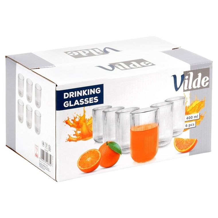 Vilde, szklanki, 400 ml, 6 szt.