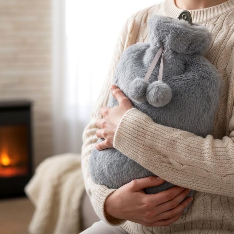 Vilde, termofor z pokrowcem szary, 2 l