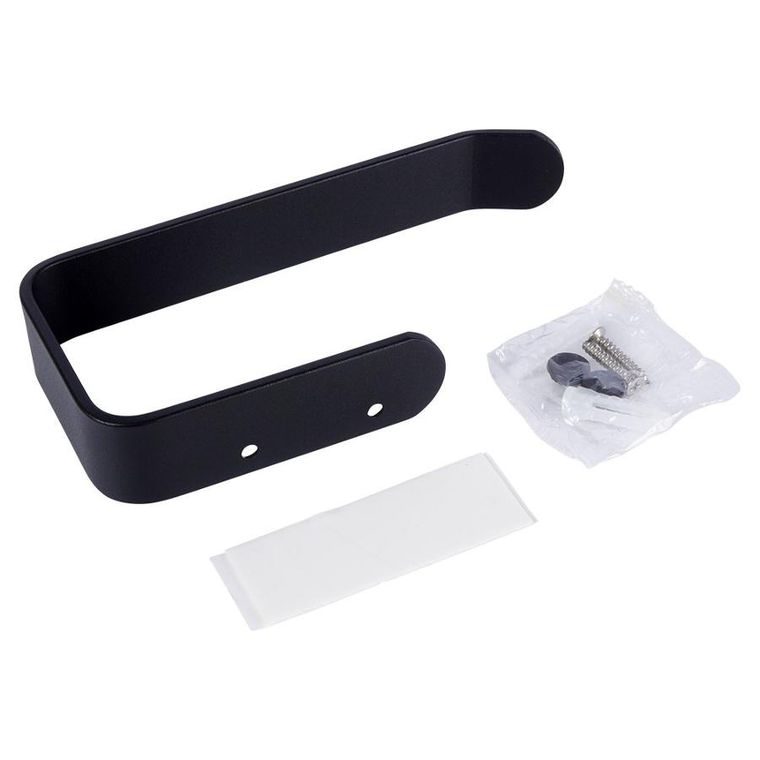 Vilde, uchwyt na papier toaletowy, metalowy, czarny