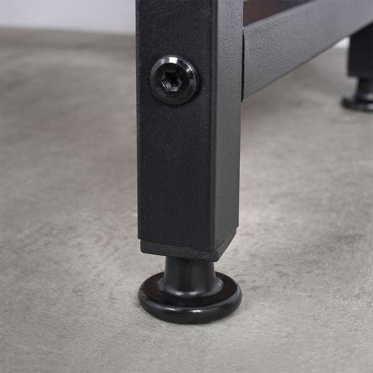 Vilde, wieszak na ręczniki stojący, metalowy, czarny