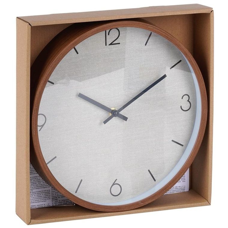 Vilde, zegar ścienny, brązowy, 29.5 cm