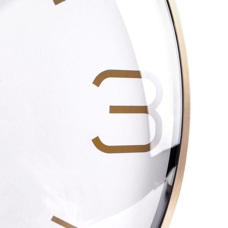 Vilde, zegar ścienny, złoty biały, 30 cm