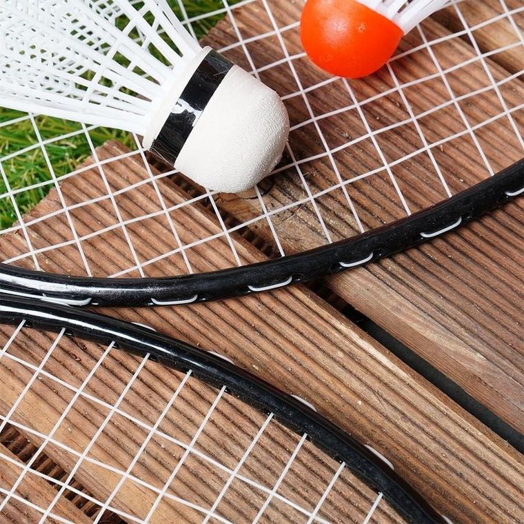 Vilde, zestaw do badmintona, 8 lotek, 61 cm, 12 elementów