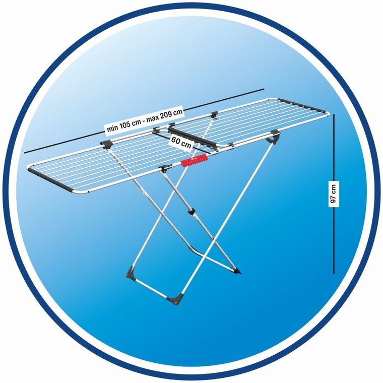 Vileda, Double, suszarka podwójna na pranie, stojąca, 157245
