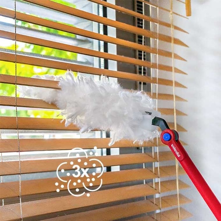 Vileda, miotełka do kurzu, z długą rączką + Flex&Catch, wkład, 1 szt.