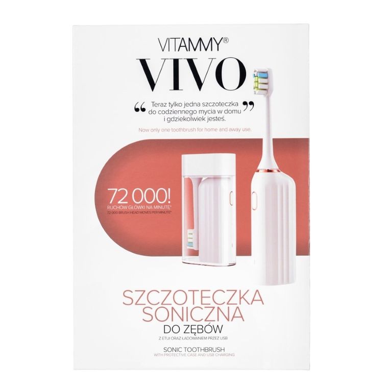Vitammy, Vivo, szczoteczka soniczna, Biała