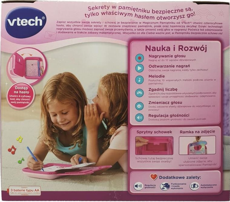 Vtech, Magiczny pamiętnik na kod, zabawka interaktywna