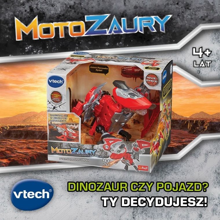 Vtech, Motozaury, Pteranodon Kyrion, pojazd transformujący