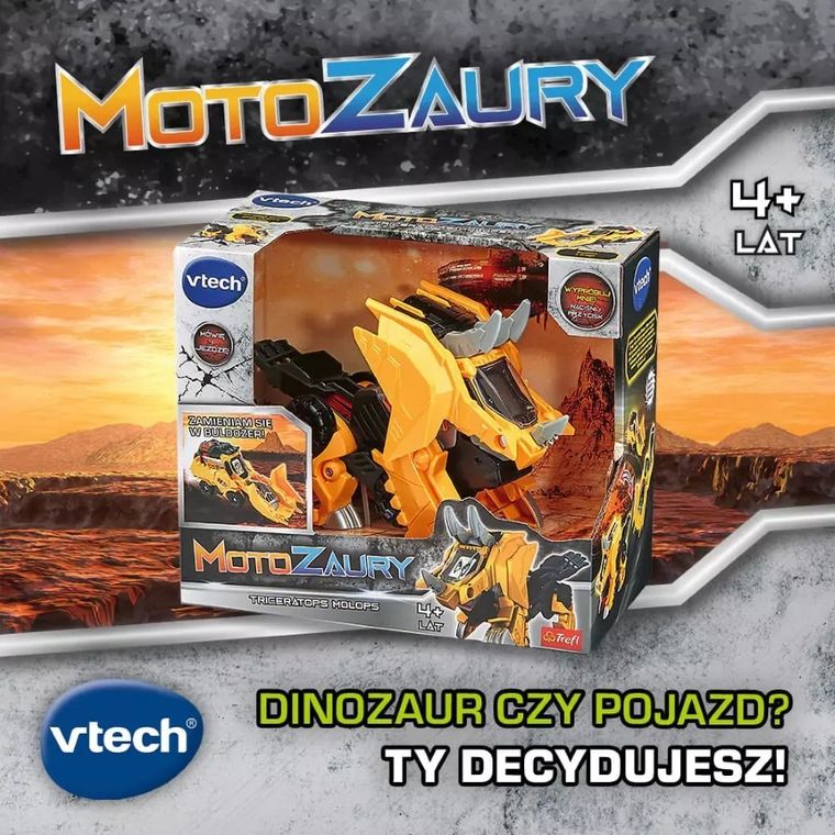 Vtech, Motozaury, Triceratops Molops, pojazd transformujący