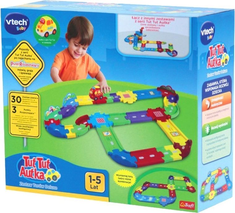 Vtech, Tut Tut Autka, Tor Deluxe, zestaw z autkiem