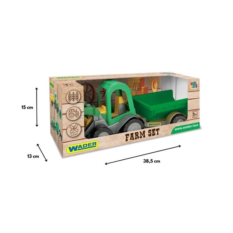 Wader, Farmer, traktor ładowarka z przyczepą