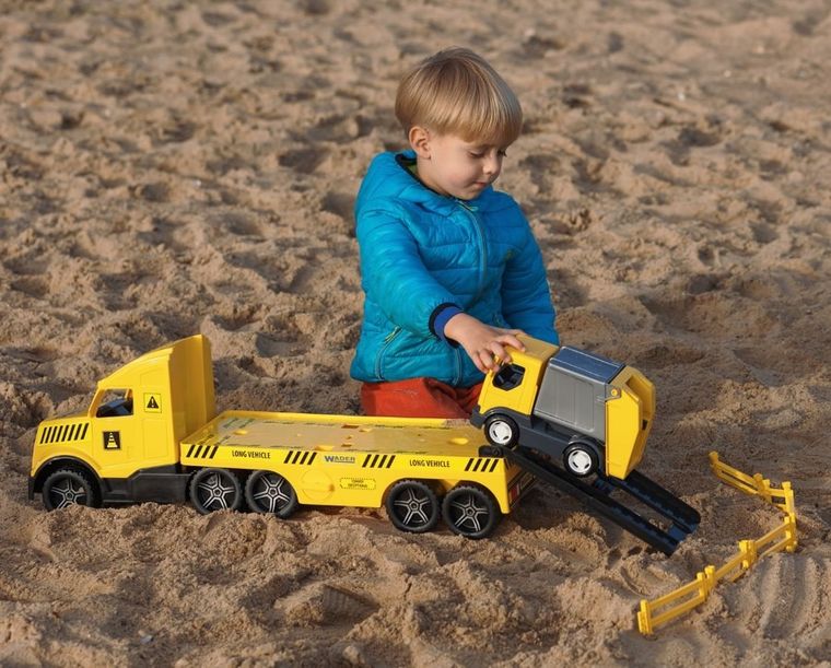 Wader, Magic Truck Technic, ciężarówka laweta ze śmieciarką