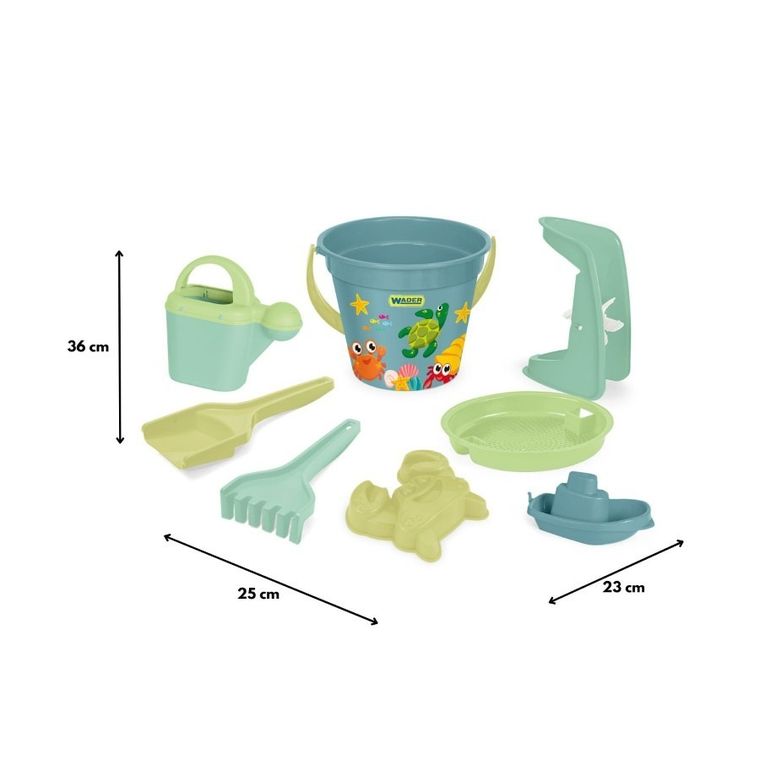Wader, RePlay, Sea World, komplet do piasku, 8 elementów