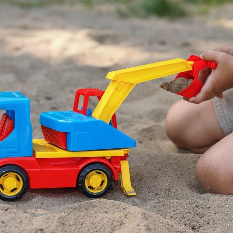 Wader, Tech Truck, Koparka, 27 cm