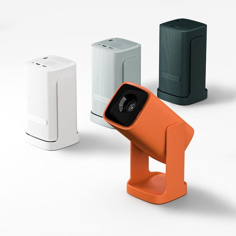 Wanbo, Cube 1, projektor, 720p, 350 ANSI Lumen, Android TV 11, pomarańczowy