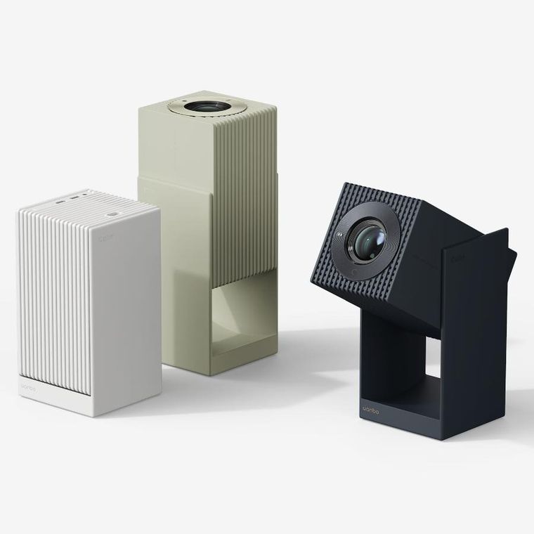Wanbo, Cube 2 Pro, projektor, biały, 500 ANSI, Android TV 11, Gimbal
