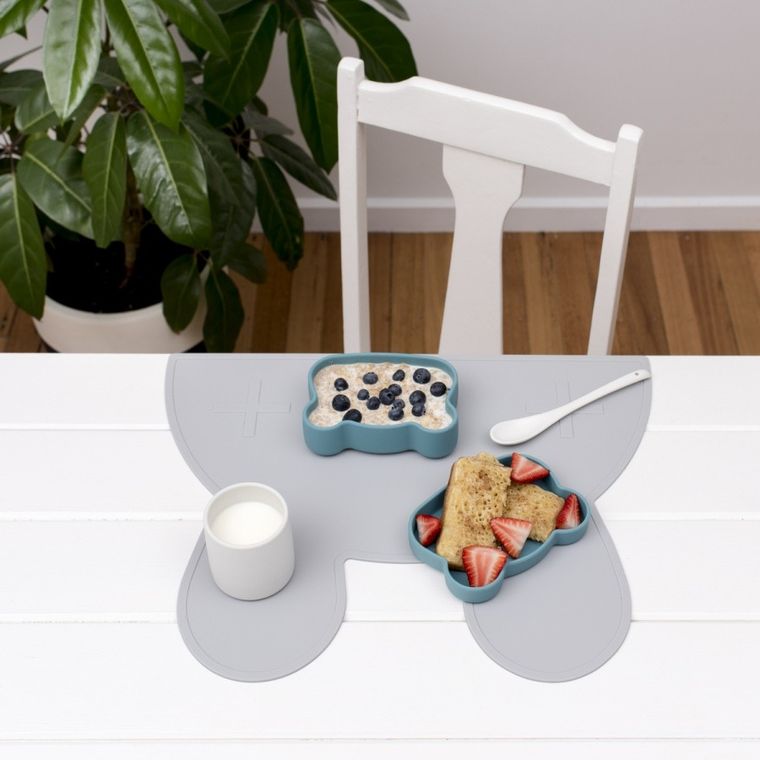 We Might Be Tiny, Króliczek, zamykany silikonowy pojemnik, ciemny szary