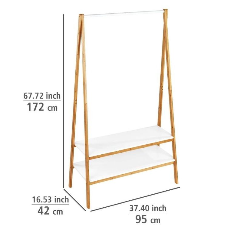 Wenko, drewniany stojak z półkami na buty, Finja