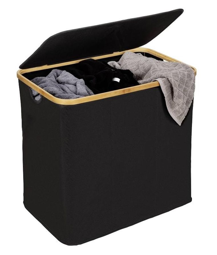 Wenko, kosz na pranie, bambus, 57-50-37, Trio Ecori