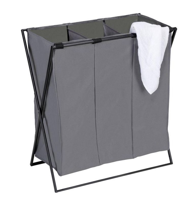 Wenko, kosz na pranie z trzema przegródkami, Trio