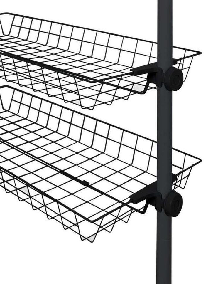 Wenko, koszyk do garderoby, szafy, Herkules, 2 szt., 83-38-8 cm