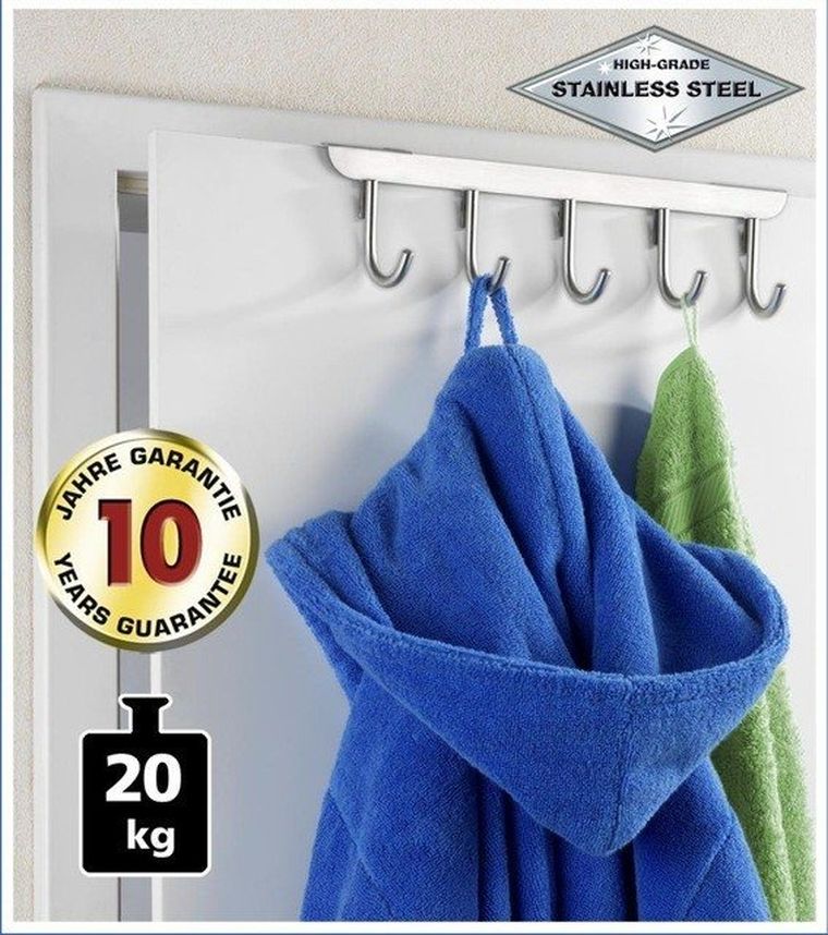 Wenko, Massivo, wieszak na drzwi, 5 haczyków