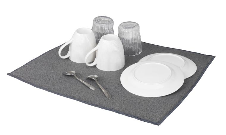 Wenko, Miko, mata do suszenia naczyń, szara, 47-40 cm