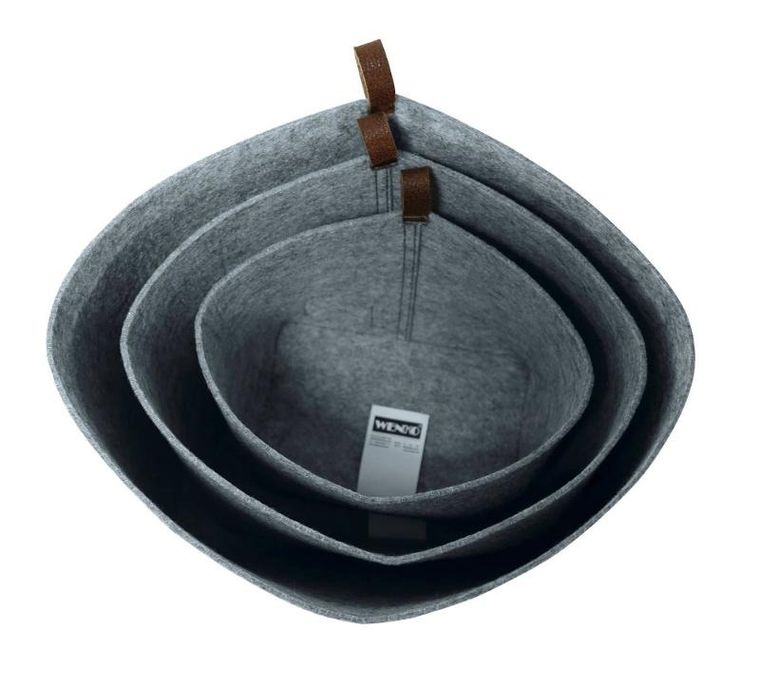 Wenko, organizer na kosmetyki i drobne przedmioty, Eli, z imitacji filcu