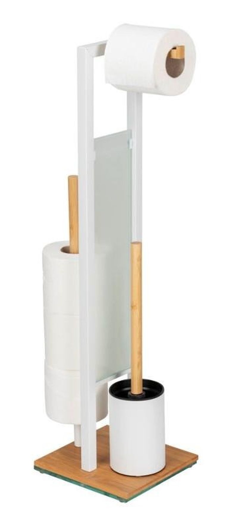 Wenko, Rivalta, stojak na papier toaletowy i szczotkę wc, 3w1