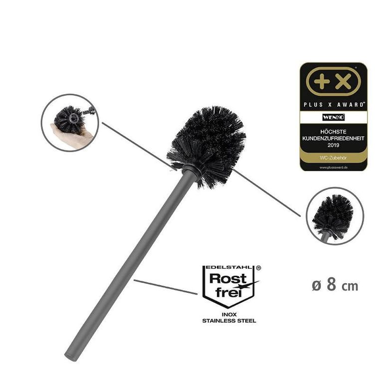 Wenko, stojak na papier toaletowy i szczotkę wc, Rivalta, 3w1