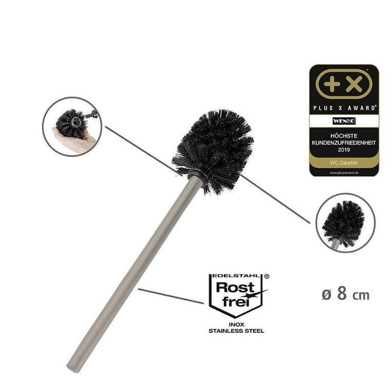 Wenko, stojak na papier toaletowy i szczotkę wc, Rivalta, 3w1