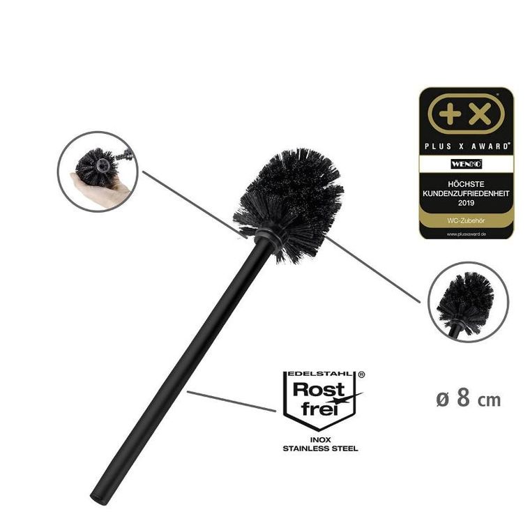 Wenko, stojak na papier toaletowy i szczotkę wc, Rivalta, 3w1, zamknięty pojemnik